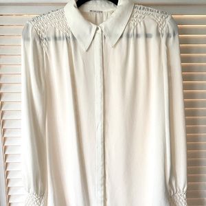 Silk Blouse Soft white